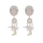 Creative Long Cowboy Hat Eardrops Earrings - EX-STOCK Canada