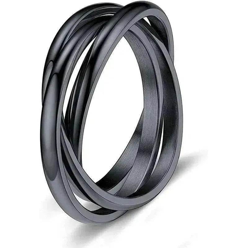 Creative Three-Rotating rings For Couple Personalized Anxiety Relief Rings - EX-STOCK Canada