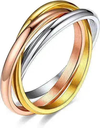 Creative Three-Rotating rings For Couple Personalized Anxiety Relief Rings - EX-STOCK Canada