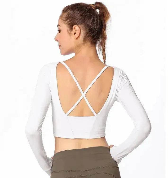 Cross back gym shirt - EX-STOCK Canada