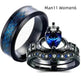 Crown heart sapphire Inlaid female ring - EX-STOCK CANADA