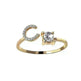 Customizable 26-Letter Ring: Fashionable & Elegant Jewelry - EX-STOCK CANADA