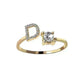 Customizable 26-Letter Ring: Fashionable & Elegant Jewelry - EX-STOCK CANADA