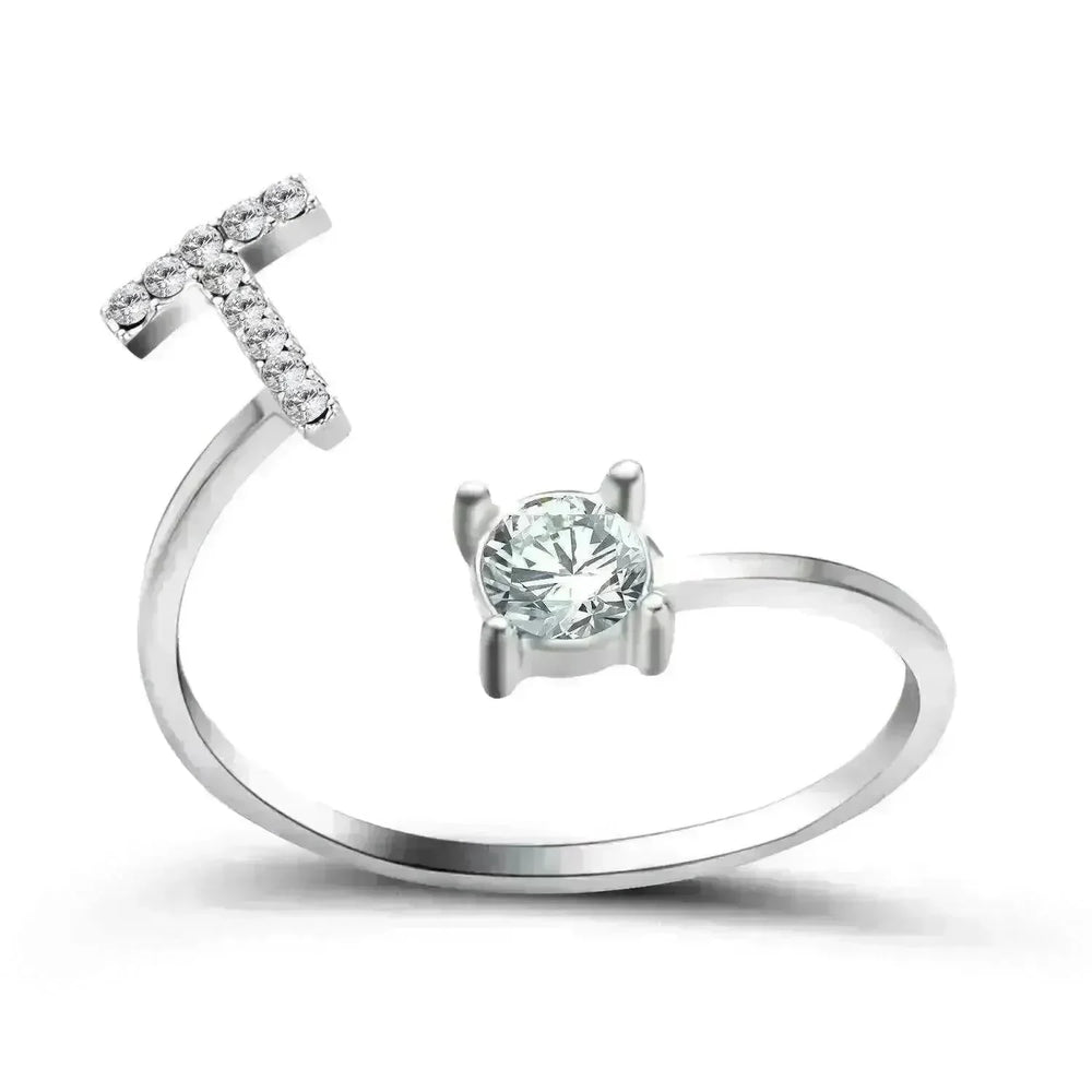 Customizable 26-Letter Ring: Fashionable & Elegant Jewelry - EX-STOCK CANADA