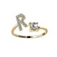 Customizable 26-Letter Ring: Fashionable & Elegant Jewelry - EX-STOCK CANADA