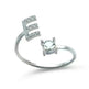Customizable 26-Letter Ring: Fashionable & Elegant Jewelry - EX-STOCK CANADA