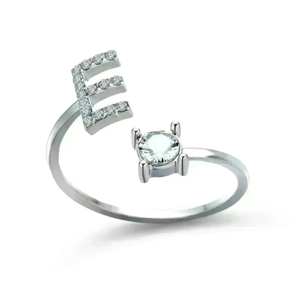 Customizable 26-Letter Ring: Fashionable & Elegant Jewelry - EX-STOCK CANADA