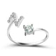 Customizable 26-Letter Ring: Fashionable & Elegant Jewelry - EX-STOCK CANADA