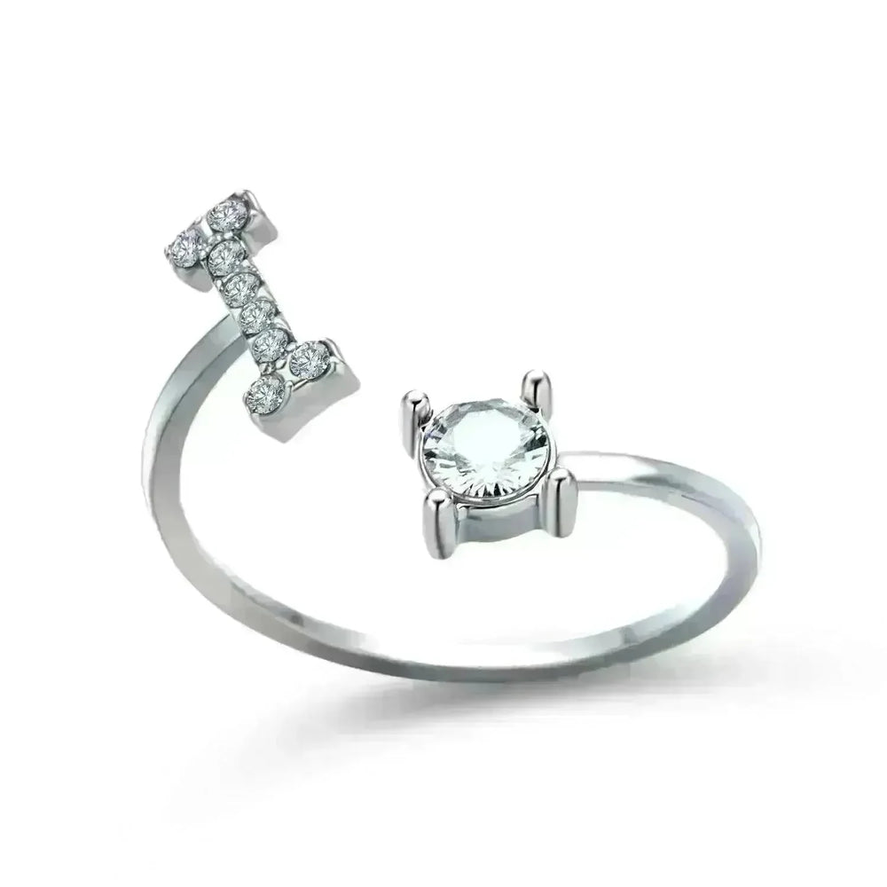 Customizable 26-Letter Ring: Fashionable & Elegant Jewelry - EX-STOCK CANADA