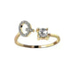 Customizable 26-Letter Ring: Fashionable & Elegant Jewelry - EX-STOCK CANADA