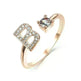 Customizable 26-Letter Ring: Fashionable & Elegant Jewelry - EX-STOCK CANADA