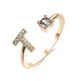 Customizable 26-Letter Ring: Fashionable & Elegant Jewelry - EX-STOCK CANADA