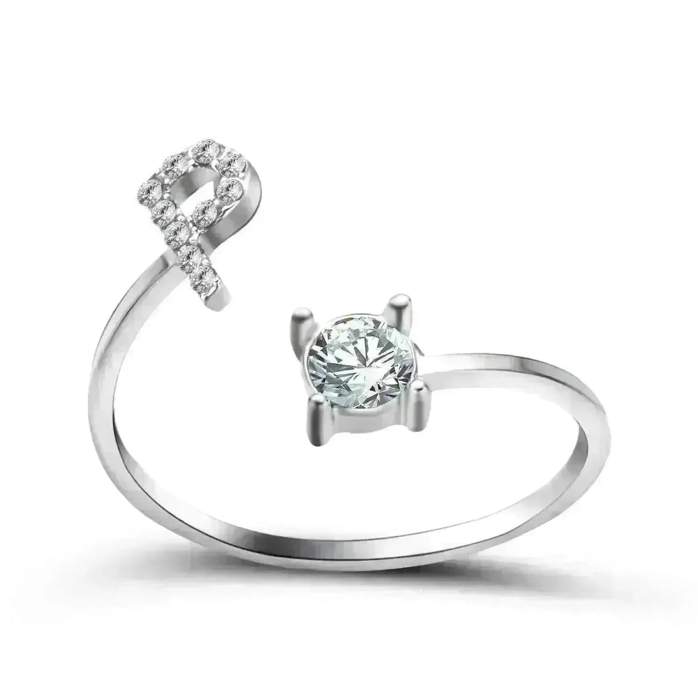 Customizable 26-Letter Ring: Fashionable & Elegant Jewelry - EX-STOCK CANADA
