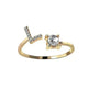 Customizable 26-Letter Ring: Fashionable & Elegant Jewelry - EX-STOCK CANADA