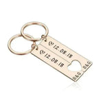 Customized Couples Electroplating Keychain - EX-STOCK Canada