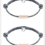 Customized Name Bracelet Pledge of Eternal Love Magnet Attracts Each Other Staniless Steel Couples Bracelet - EX-STOCK Canada