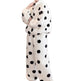 Cute Casual Pajamas For Women Winter Fleece-lined Thickened Polka Dot Turtleneck Drawstring Suit - EX-STOCK Canada