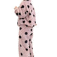 Cute Casual Pajamas For Women Winter Fleece-lined Thickened Polka Dot Turtleneck Drawstring Suit - EX-STOCK Canada