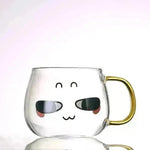 Cute Glass Expression Coffee Cup Mug - EX-STOCK CANADA
