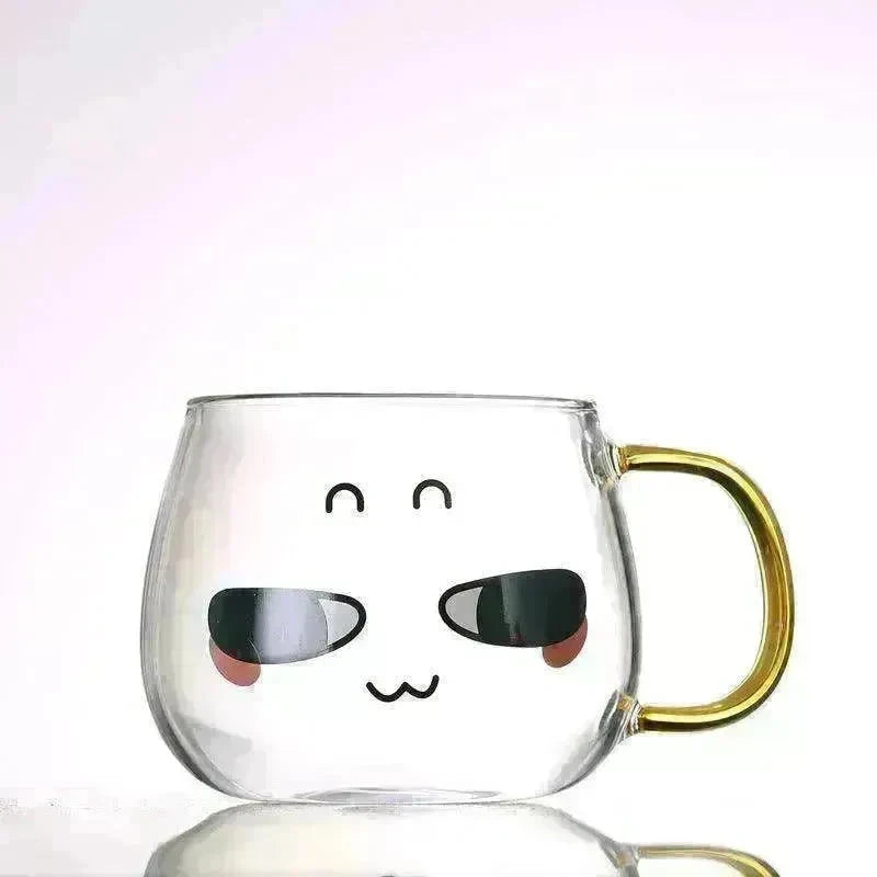 Cute Glass Expression Coffee Cup Mug - EX-STOCK CANADA