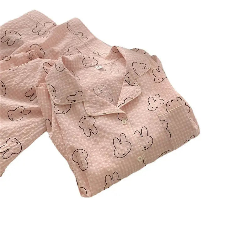 Cute Rabbit Pajamas For Women Sweet Long Sleeve Cardigan Suit - EX-STOCK Canada