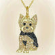 Cute Yorkshire Dog Pendant Zinc Alloy Die Casting Necklace - EX-STOCK Canada