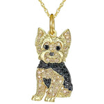 Cute Yorkshire Dog Pendant Zinc Alloy Die Casting Necklace - EX-STOCK Canada
