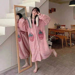 Cute padded flannel hooded pajamas - EX-STOCK Canada