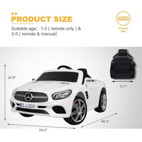 2026 Mercedes Benz 12V SL500 Kids Ride On Car with Remote Control 
