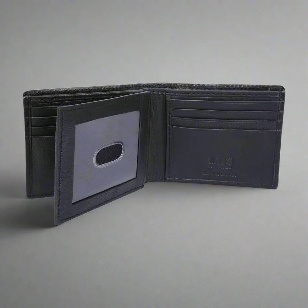 Cartera de cuero para hombre Greenwood. Piel de primera calidad, diseño delgado para 13 tarjetasEX-STOCK Canada 