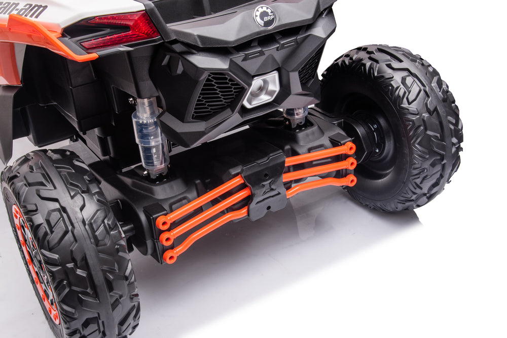 2026 2X24V CAN AM MAVERICK 4X4 2 Seater DELUXE Kids Ride On Car with Remote Control 