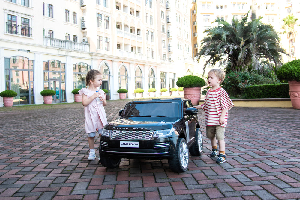 2026 Range Rover HSE 2 Seater 24V Kids Ride On Car With Remote Control DELUXE MODEL WITH LEATHER SEATS AND RUBBER TIRES 