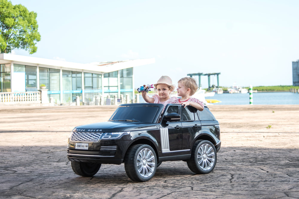 2026 Range Rover HSE 2 Seater 24V Kids Ride On Car With Remote Control DELUXE MODEL WITH LEATHER SEATS AND RUBBER TIRES 