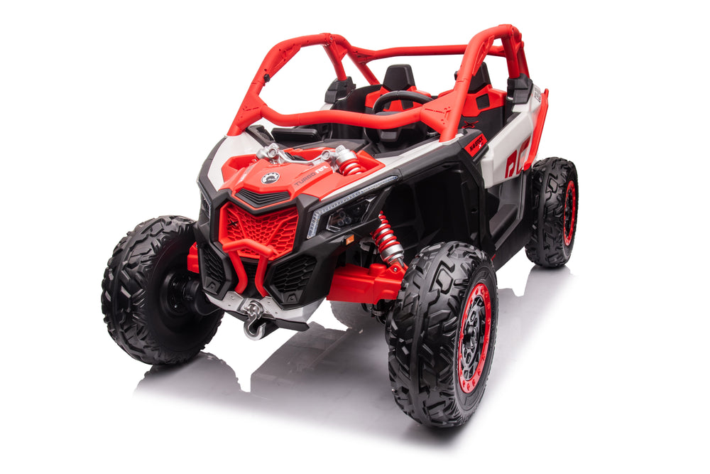 2026 2X24V CAN AM MAVERICK 4X4 2 Seater DELUXE Kids Ride On Car with Remote Control 