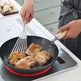 Yoshikawa Cook-Pal Ren Deep Frying Pan 24cm– Nitrided Carbon Steel, Made in Japan 