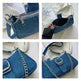 Denim Shoulder Bags Women's Fashion Chains Handbag Crossbody Bags Small Square Armpit Bag - EX-STOCK CANADA