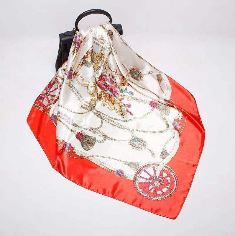 Digital Printed Square Silk Scarf EX-STOCK Canada 