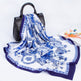 Digital Printed Square Silk Scarf EX-STOCK Canada 