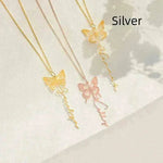 Diy Design Name Personality Unique Butterfly Necklace - EX-STOCK Canada