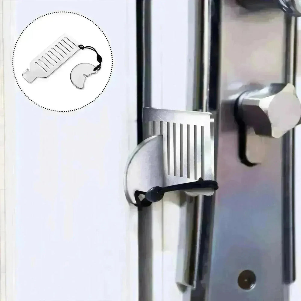 Door Free Punch Door Stopper Anti theft Buckle - EX-STOCK CANADA