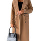 Double Breasted Lapel Coat Winter Fashion Solid Slim Long Jacket Long Sleeve Tops Womens Clothing EX-STOCK Canada 