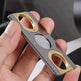 Double edged Stainless Steel Cigar Blade Cutter - EX-STOCK Canada