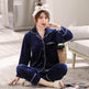 Double-sided island velvet couple pajamas  EX-STOCK CANADA