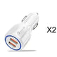 Dual USB Car Charger Qualcomm QC 3.0 Fast Charging Adapter - EX-STOCK CANADA