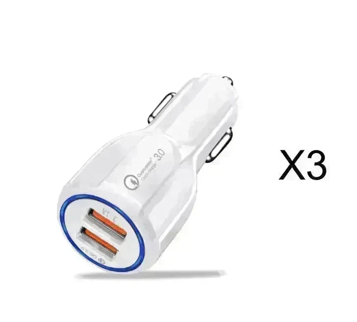 Dual USB Car Charger Qualcomm QC 3.0 Fast Charging Adapter - EX-STOCK CANADA