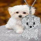 Eco-friendly Zinc Alloy Die Casting Puppy Pendant Necklace - EX-STOCK Canada