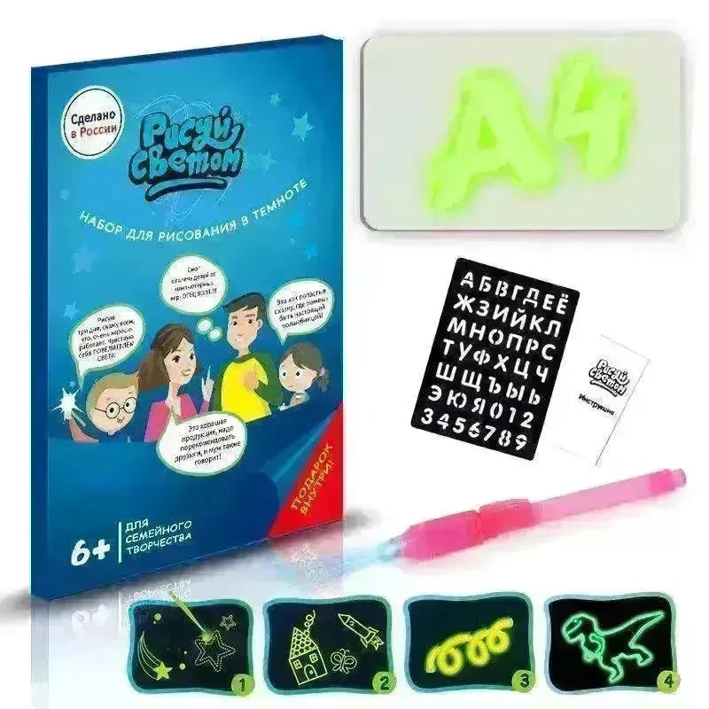 Educational Toy Drawing Pad 3D Magic 8 Light Effects Puzzle Board Sketchpad - EX-STOCK CANADA