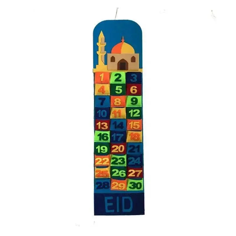 Eid Ramadan Decorated Arab Fabric Wall Calendar - EX-STOCK Canada