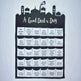 Eid Ramadan Decorated Arab Fabric Wall Calendar - EX-STOCK Canada