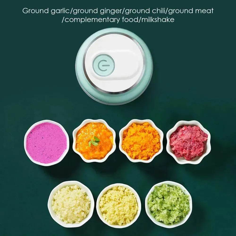 Mini broyeur à ail électrique Petits appareils électroménagers Hachoir à viande - EX-STOCK Canada